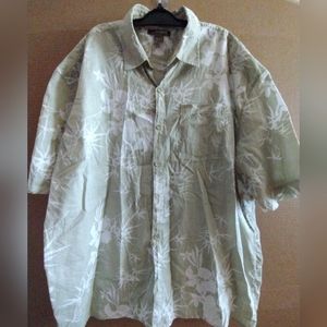 Men's colored button down casual Hawaiian shirt, XXL
